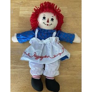 Raggedy Ann 18" Doll Plush Applause Russ 2009 Embroidered